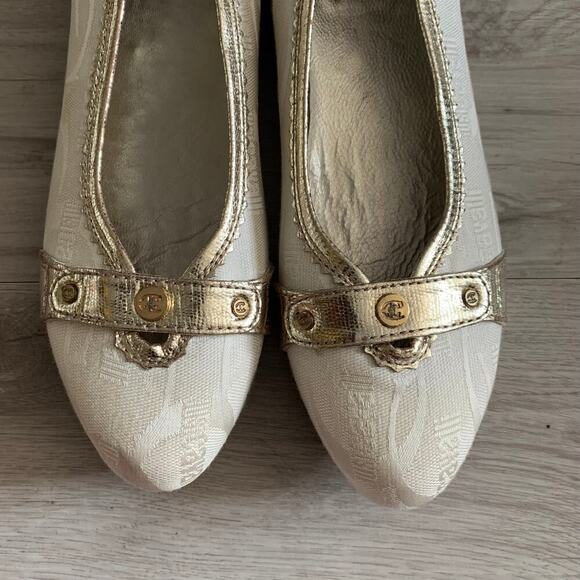 Just Cavalli Logo Flats Size 7.5 - Picture 3 of 5